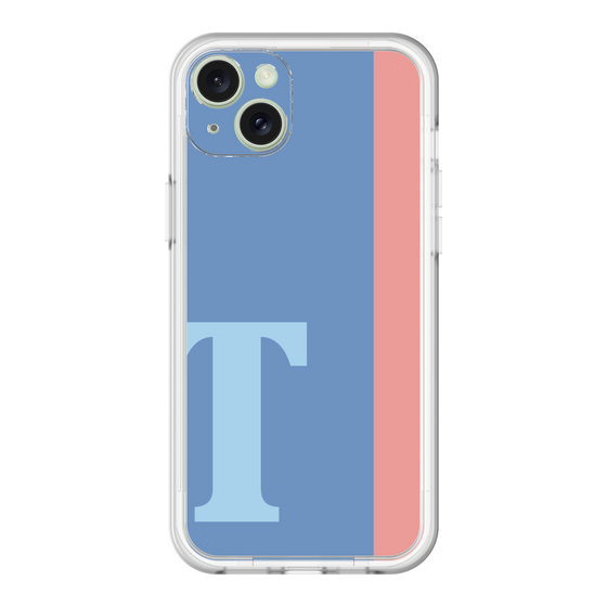 スリムプロテクションプレミアムケース［ オリジナル - initial color line - T blue ］