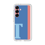 スリムプロテクションプレミアムケース［ オリジナル - initial color line - T blue ］