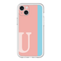 スリムプロテクションプレミアムケース［ オリジナル - initial color line - U pink ］