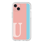 スリムプロテクションプレミアムケース［ オリジナル - initial color line - U pink ］