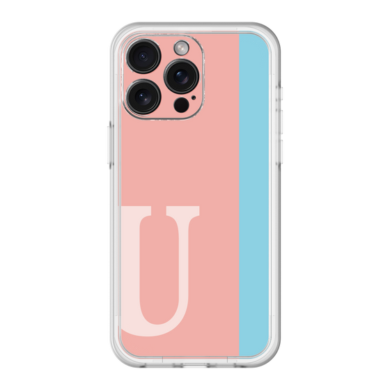 スリムプロテクションプレミアムケース［ オリジナル - initial color line - U pink ］