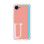 スリムプロテクションプレミアムケース［ オリジナル - initial color line - U pink ］