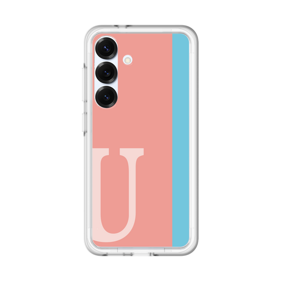 スリムプロテクションプレミアムケース［ オリジナル - initial color line - U pink ］