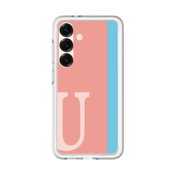 スリムプロテクションプレミアムケース［ オリジナル - initial color line - U pink ］