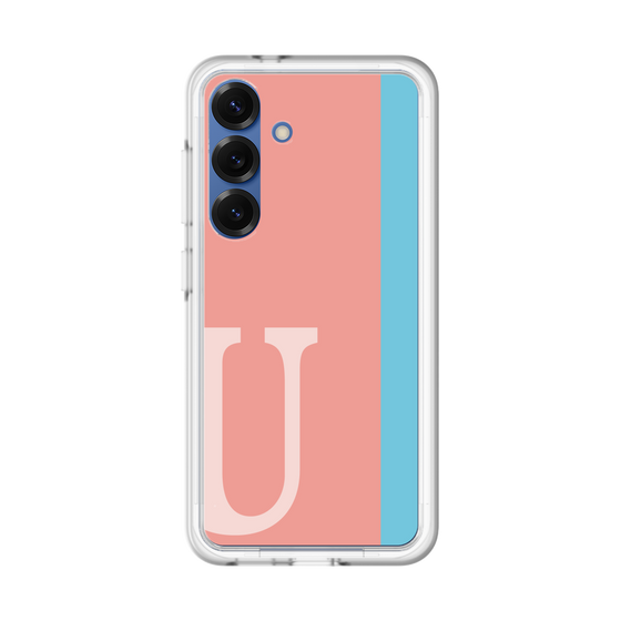 スリムプロテクションプレミアムケース［ オリジナル - initial color line - U pink ］