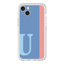 スリムプロテクションプレミアムケース［ オリジナル - initial color line - U blue ］