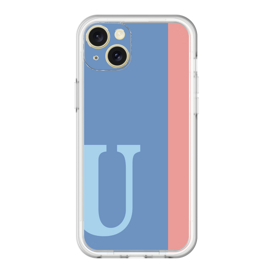 スリムプロテクションプレミアムケース［ オリジナル - initial color line - U blue ］