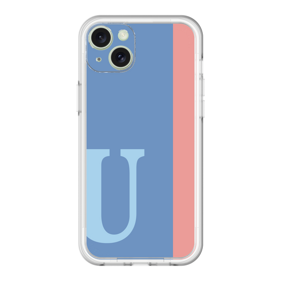 スリムプロテクションプレミアムケース［ オリジナル - initial color line - U blue ］