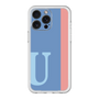 スリムプロテクションプレミアムケース［ オリジナル - initial color line - U blue ］