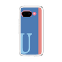 スリムプロテクションプレミアムケース［ オリジナル - initial color line - U blue ］