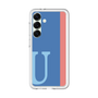 スリムプロテクションプレミアムケース［ オリジナル - initial color line - U blue ］