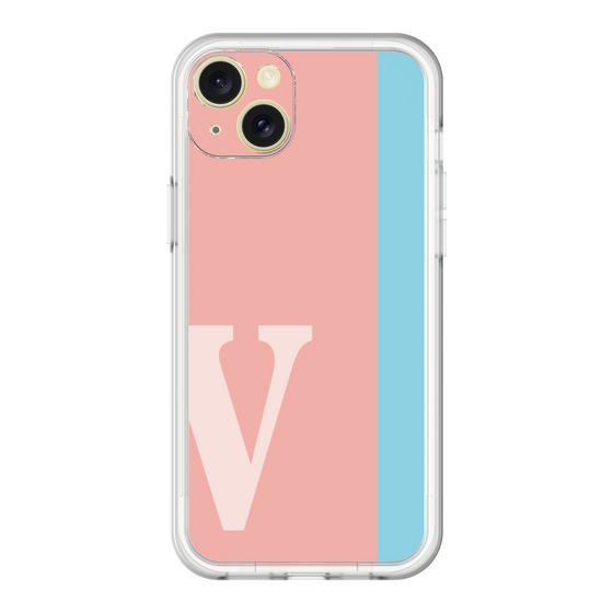 スリムプロテクションプレミアムケース［ オリジナル - initial color line - V pink ］