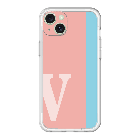 スリムプロテクションプレミアムケース［ オリジナル - initial color line - V pink ］