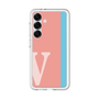 スリムプロテクションプレミアムケース［ オリジナル - initial color line - V pink ］