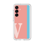スリムプロテクションプレミアムケース［ オリジナル - initial color line - V pink ］