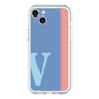 スリムプロテクションプレミアムケース［ オリジナル - initial color line - V blue ］