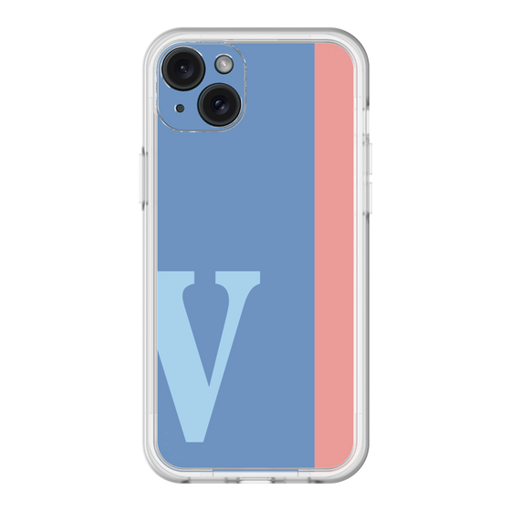 スリムプロテクションプレミアムケース［ オリジナル - initial color line - V blue ］