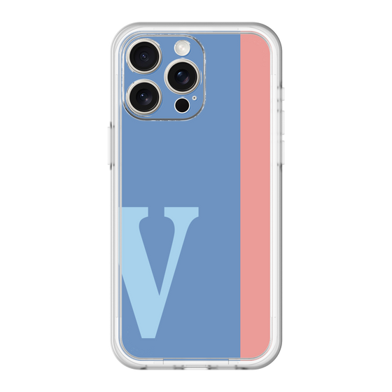 スリムプロテクションプレミアムケース［ オリジナル - initial color line - V blue ］