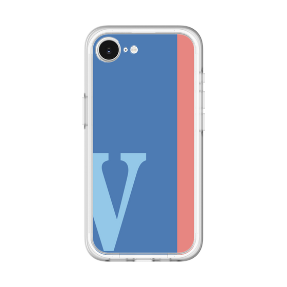 スリムプロテクションプレミアムケース［ オリジナル - initial color line - V blue ］