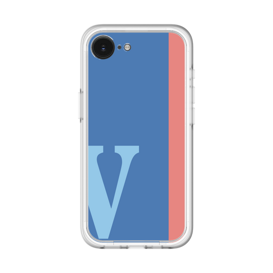 スリムプロテクションプレミアムケース［ オリジナル - initial color line - V blue ］