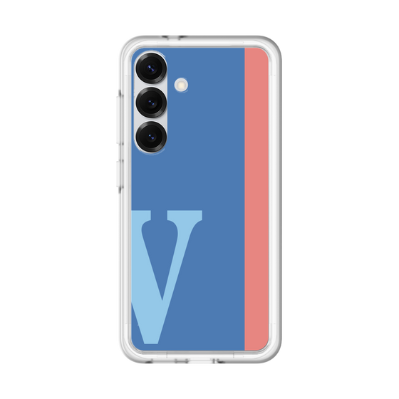 スリムプロテクションプレミアムケース［ オリジナル - initial color line - V blue ］