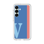 スリムプロテクションプレミアムケース［ オリジナル - initial color line - V blue ］