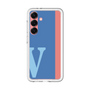スリムプロテクションプレミアムケース［ オリジナル - initial color line - V blue ］