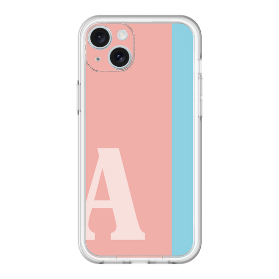 スリムプロテクションプレミアムケース［ オリジナル - initial color line - A pink ］