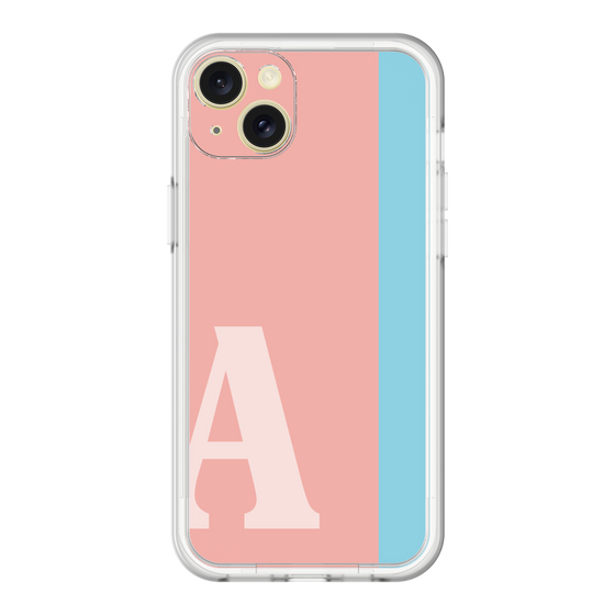 スリムプロテクションプレミアムケース［ オリジナル - initial color line - A pink ］
