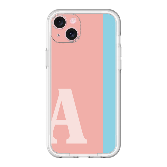 スリムプロテクションプレミアムケース［ オリジナル - initial color line - A pink ］