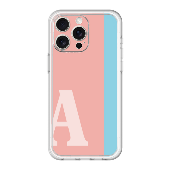 スリムプロテクションプレミアムケース［ オリジナル - initial color line - A pink ］
