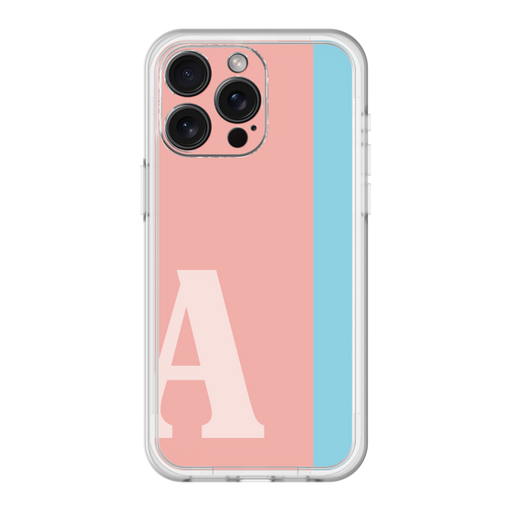 スリムプロテクションプレミアムケース［ オリジナル - initial color line - A pink ］