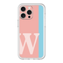 スリムプロテクションプレミアムケース［ オリジナル - initial color line - W pink ］