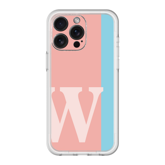 スリムプロテクションプレミアムケース［ オリジナル - initial color line - W pink ］