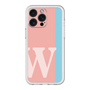 スリムプロテクションプレミアムケース［ オリジナル - initial color line - W pink ］