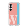 スリムプロテクションプレミアムケース［ オリジナル - initial color line - W pink ］