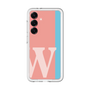 スリムプロテクションプレミアムケース［ オリジナル - initial color line - W pink ］
