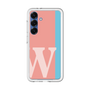 スリムプロテクションプレミアムケース［ オリジナル - initial color line - W pink ］