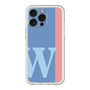 スリムプロテクションプレミアムケース［ オリジナル - initial color line - W blue ］