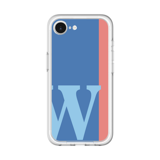 スリムプロテクションプレミアムケース［ オリジナル - initial color line - W blue ］