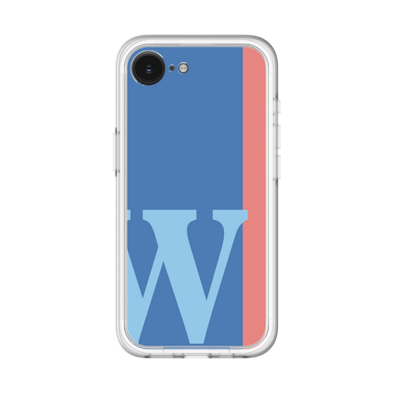 スリムプロテクションプレミアムケース［ オリジナル - initial color line - W blue ］