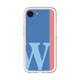 スリムプロテクションプレミアムケース［ オリジナル - initial color line - W blue ］