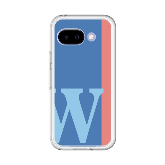 スリムプロテクションプレミアムケース［ オリジナル - initial color line - W blue ］