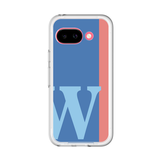 スリムプロテクションプレミアムケース［ オリジナル - initial color line - W blue ］