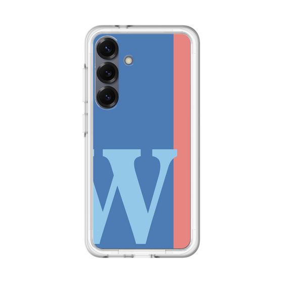 スリムプロテクションプレミアムケース［ オリジナル - initial color line - W blue ］