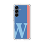 スリムプロテクションプレミアムケース［ オリジナル - initial color line - W blue ］