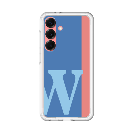 スリムプロテクションプレミアムケース［ オリジナル - initial color line - W blue ］