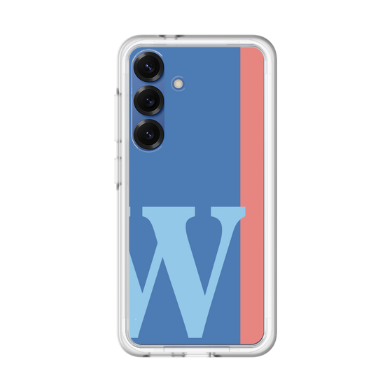 スリムプロテクションプレミアムケース［ オリジナル - initial color line - W blue ］