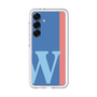 スリムプロテクションプレミアムケース［ オリジナル - initial color line - W blue ］