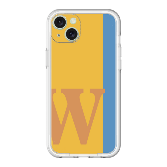 スリムプロテクションプレミアムケース［ オリジナル - initial color line - W orange ］